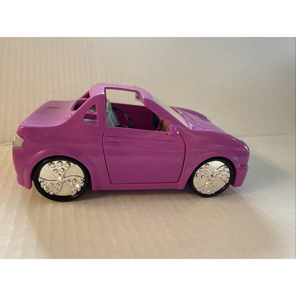 Vintage Mattel Polly Pocket Pink Flower Car Convertible With 2 Dolls 2005 - Picture 11 of 16